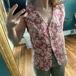 Adorable Vintage Lined Vest Size Sm
